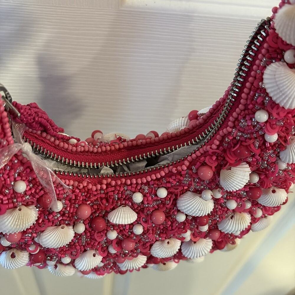 BNWT Viral Handmade Beaded Boho Bag with Shell Embellishments – Made in India - Picture 9 of 9